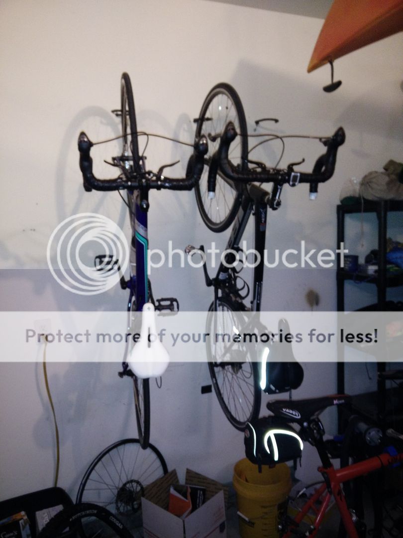Storing bikes vertically Mountain Bike Reviews Forum